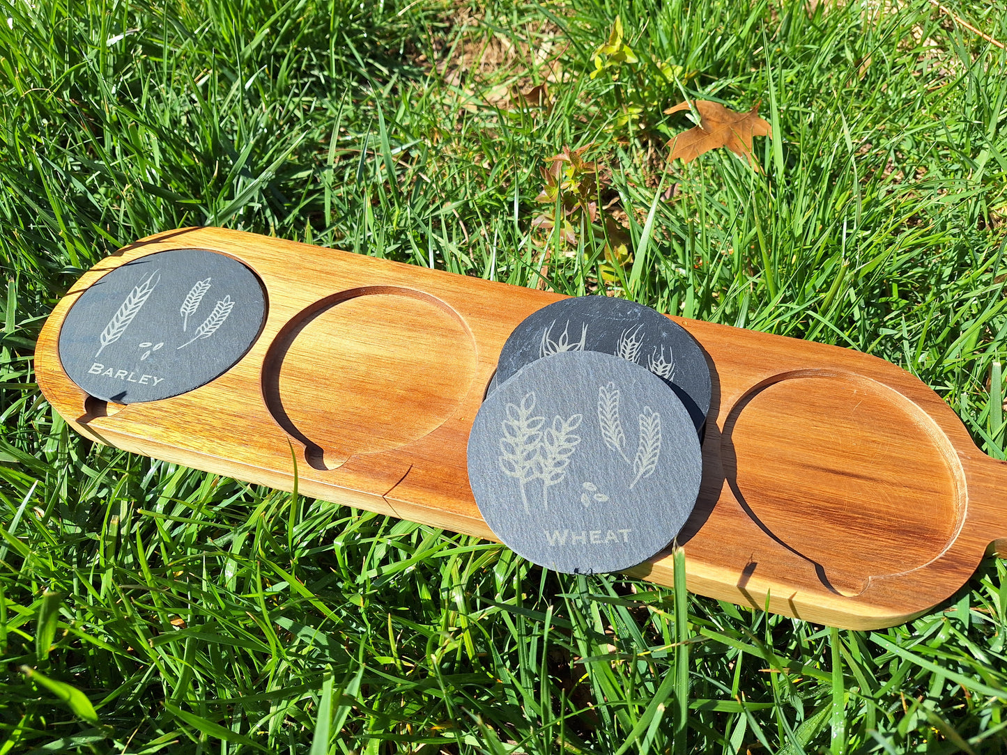Wood/Slate Flight Serving Board (BAR078)