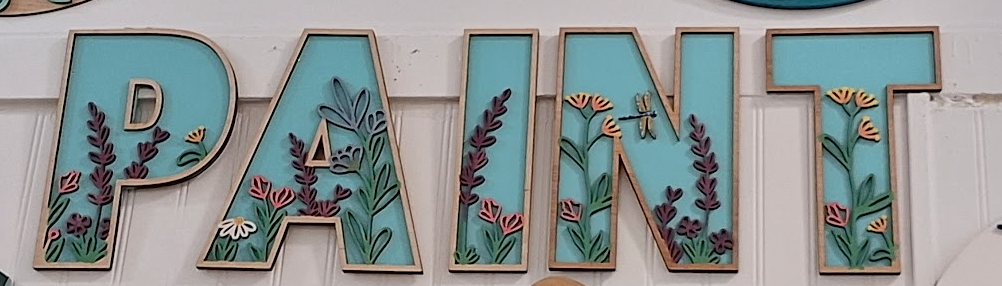 Alphabet (Wildflowers) - Layered Laser Cut Wood Art