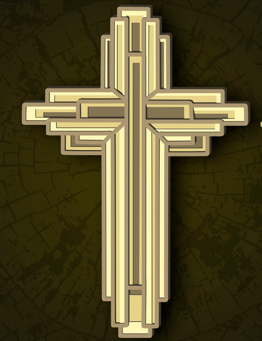 Cross - Layered Laser Cut Wood Art