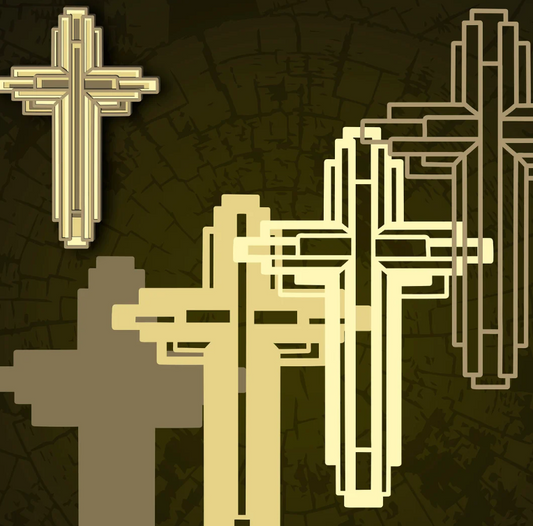 Cross - Layered Laser Cut Wood Art