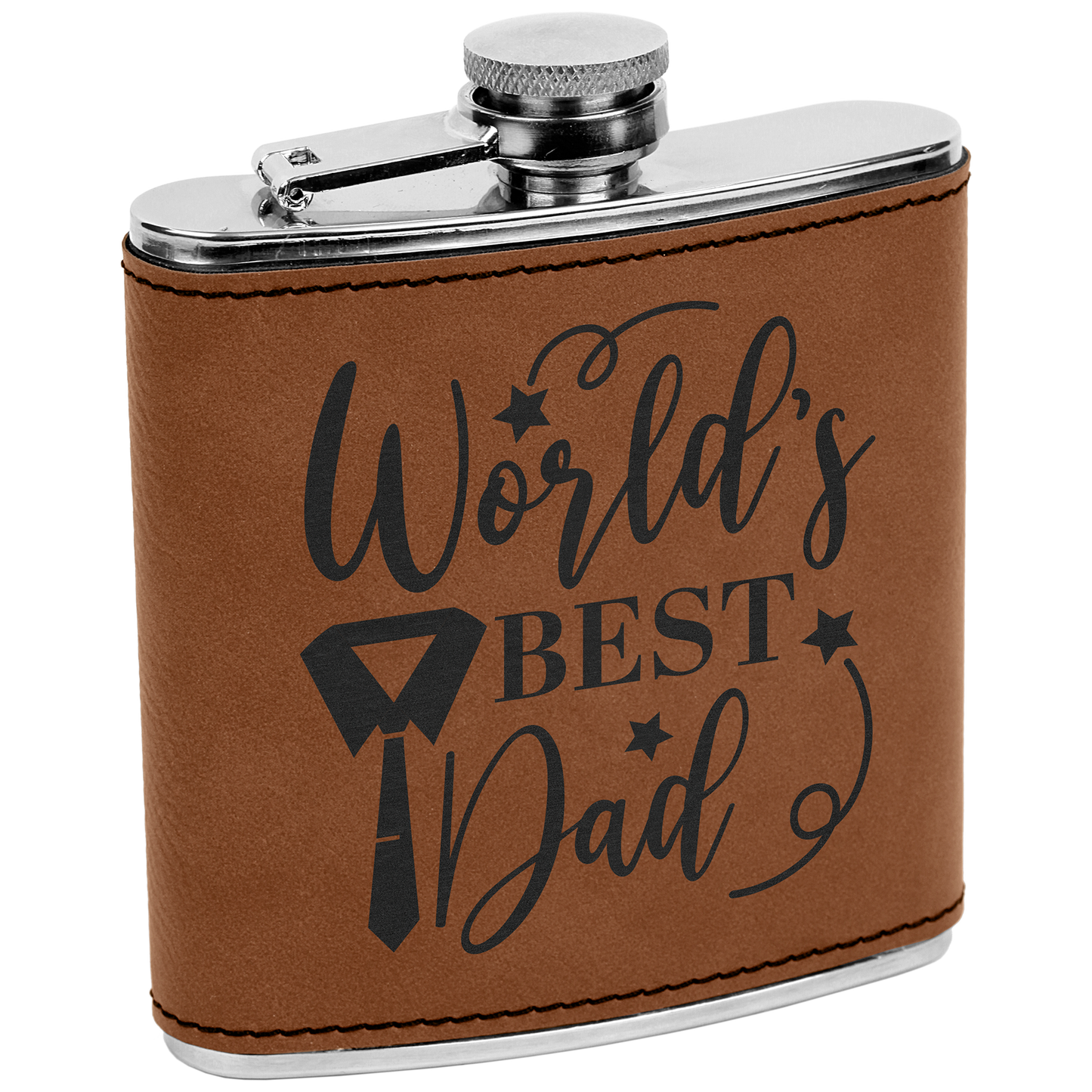 6 oz. Leatherette Flask (FSK01)