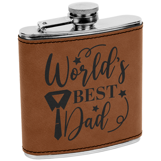 6 oz. Leatherette Flask (FSK01)