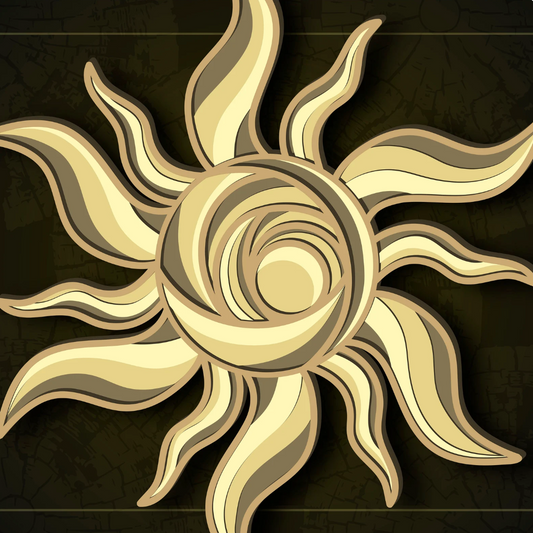 Sun - Layered Laser Cut Wood Art