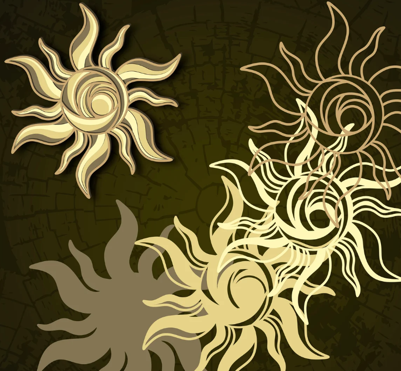 Sun - Layered Laser Cut Wood Art